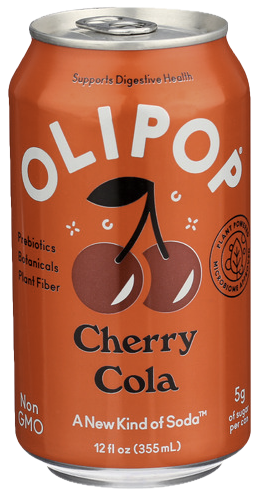 Olipop Prebiotic Soda, Cherry Cola (12 fl oz)